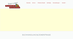 Desktop Screenshot of buchhandlung-bluecherstrasse.de